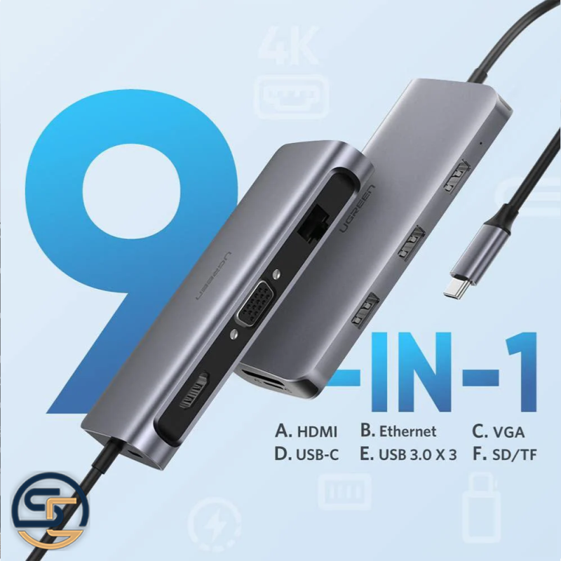 هاب 9 پورت USB-C مدل UGREEN 40873